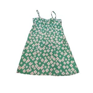 Patagonia Green Summertime Dress Hemp Organic Cotton Size 10 Strappy Adjustavle